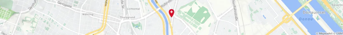 Map representation of the location for Mathilden-Apotheke in 1020 Wien